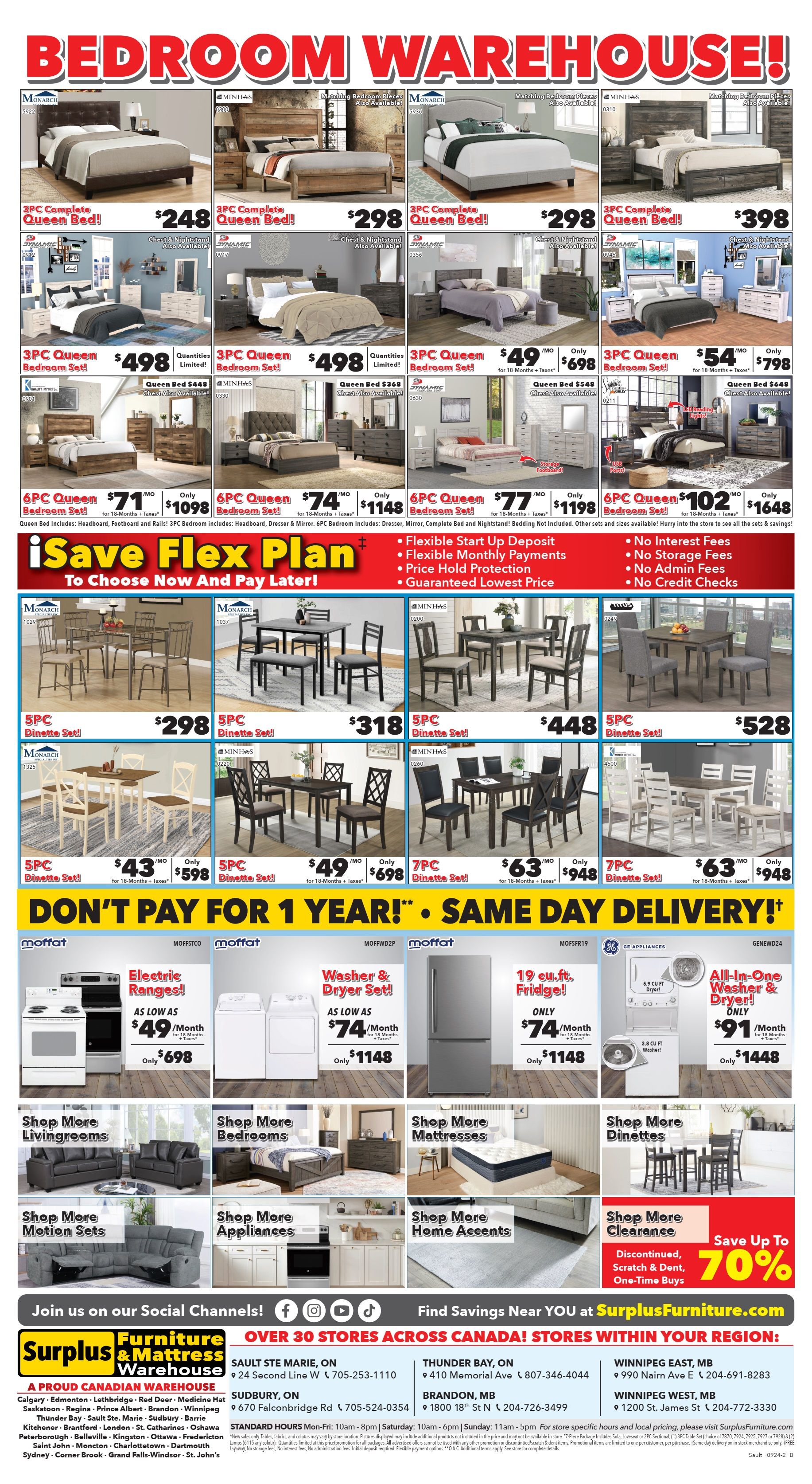 Surplus Furniture & Mattress Warehouse (Sault Ste Marie) Flyer September 2 to 15