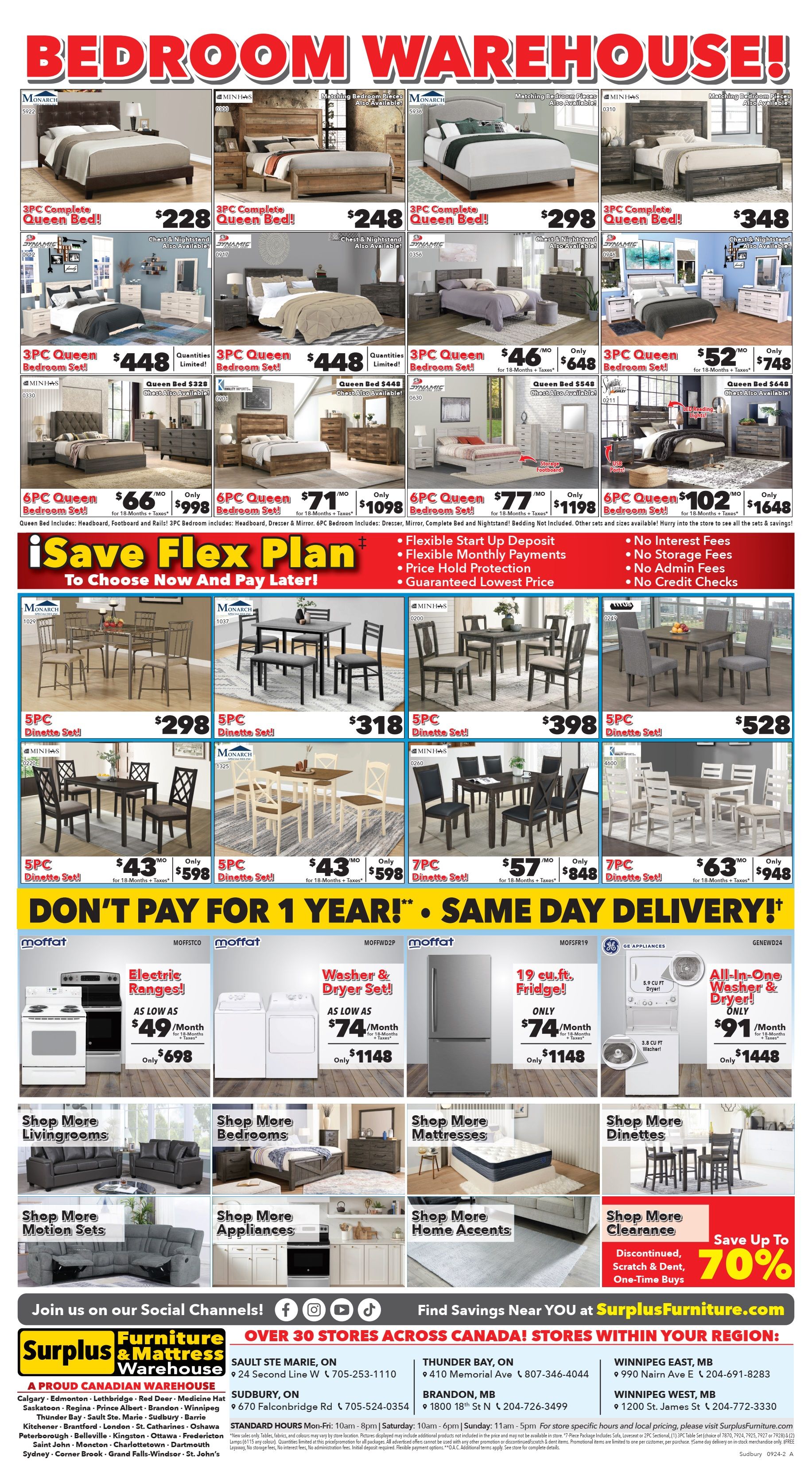 Surplus Furniture & Mattress Warehouse (Sudbury) Flyer September 2 to 15
