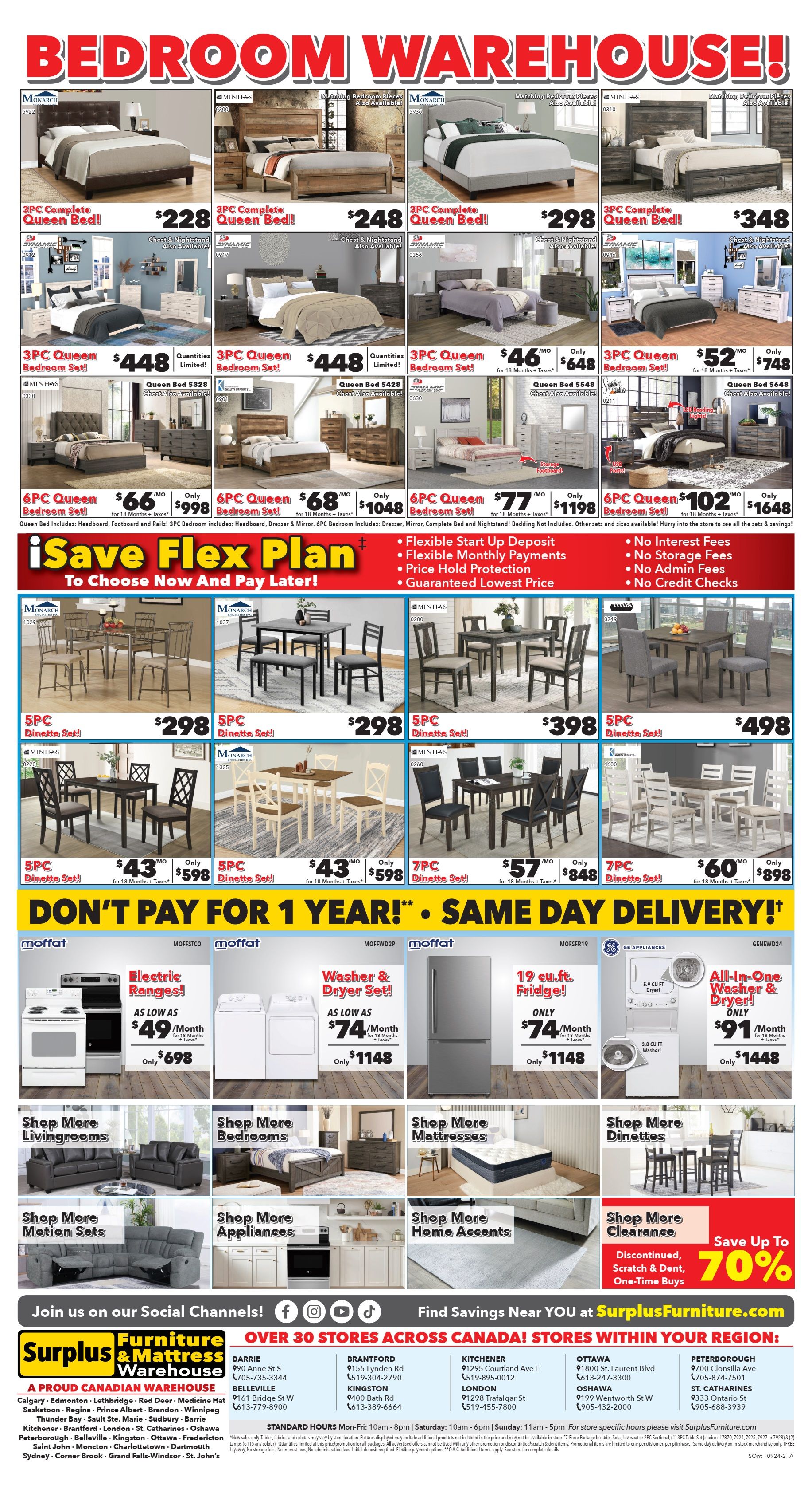 Surplus Furniture & Mattress Warehouse (South ON) Flyer September 2 to 15