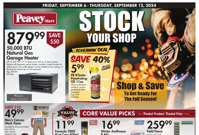 Peavey Mart Flyer September 6 to 12