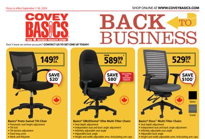 Covey Basics Flyer September 1 to 30