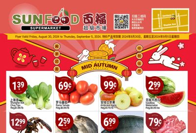 Sunfood Supermarket Flyer August 30 to September 5