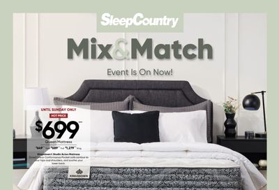 Sleep Country Flyer September 4 to 8