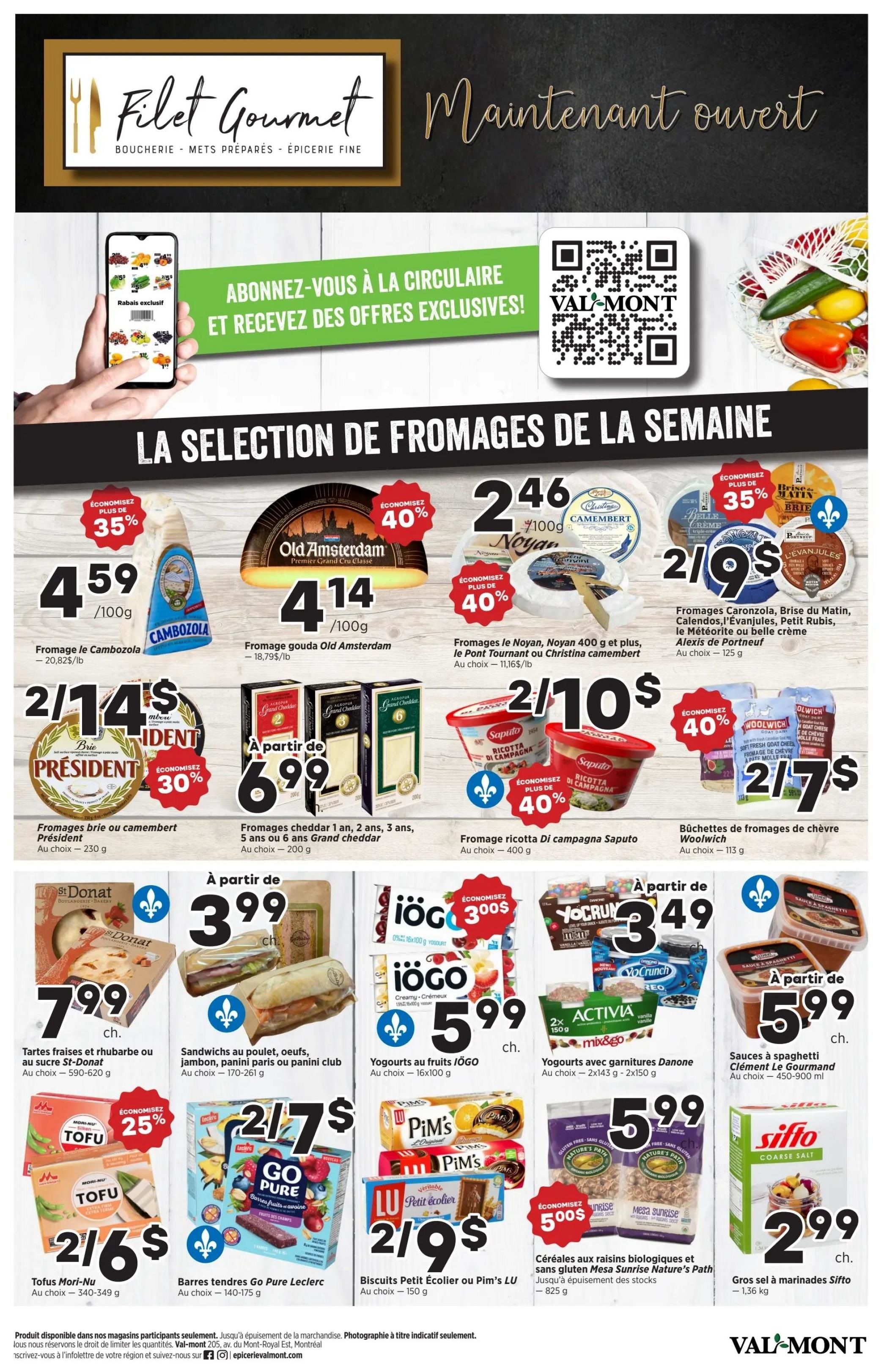 Val-Mont Flyer September 5 to 11