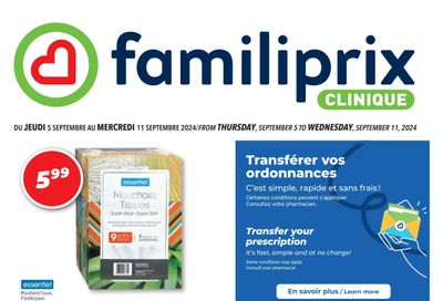 Familiprix Clinique Flyer September 5 to 11