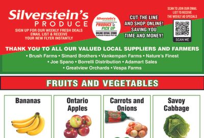 Silverstein's Produce Flyer September 3 to 7