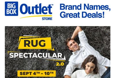 Big Box Outlet Store Flyer September 4 to 10