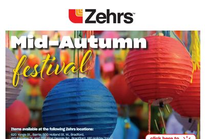 Zehrs Mid-Autumn Festival Flyer September 5 to 18