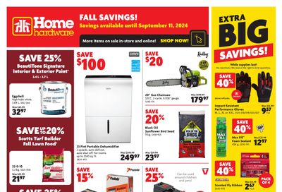 Home Hardware (Atlantic) Flyer September 5 to 11