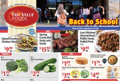 Tru Value Foods Flyer September 4 to 10