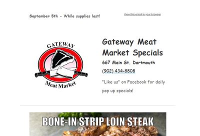 Gateway Meat Market Flyer September 5 to 11