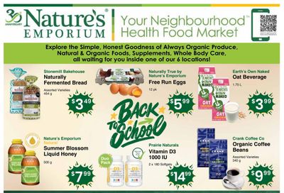 Nature's Emporium Bi-Weekly Flyer September 5 to 18