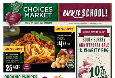 Choices Market Flyer September 5 to 11