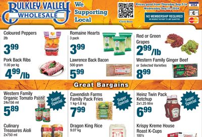 Bulkley Valley Wholesale Flyer September 5 to 11