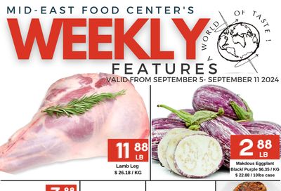 Mid-East Food Centre Flyer September 5 to 11