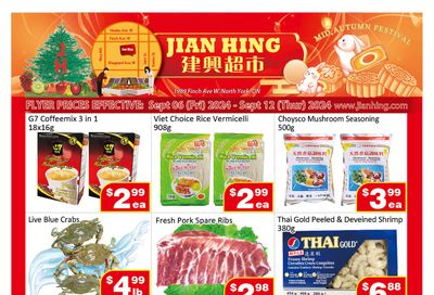 Jian Hing Supermarket (North York) Flyer September 6 to 12