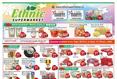 Ethnic Supermarket (Guelph) Flyer September 6 to 12