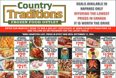 Country Traditions Flyer September 5 to 12