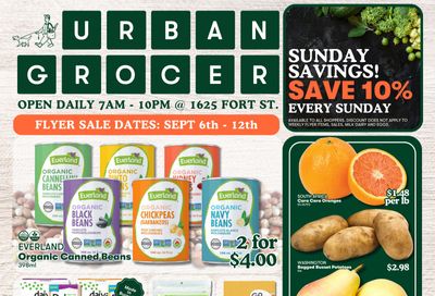 Urban Grocer Flyer September 6 to 12