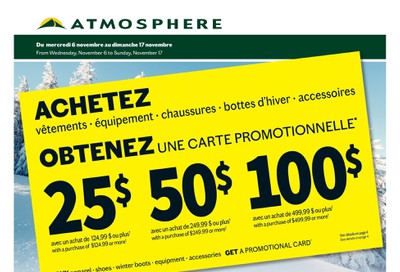Atmosphere (QC) flyer November 6 to 17