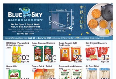 Blue Sky Supermarket (Pickering) Flyer September 6 to 12