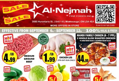 Alnejmah Fine Foods Inc. Flyer September 6 to 12