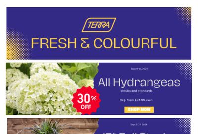 Terra Greenhouses Flyer September 6 to 13