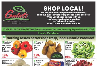 Galati Market Fresh Flyer September 6 to 19