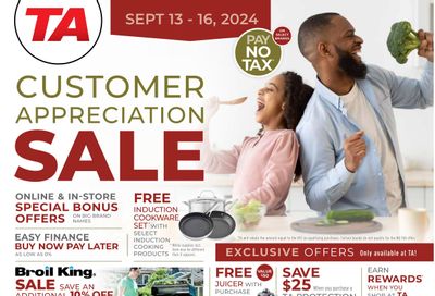 TA Appliances Flyer September 9 to 16