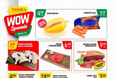 Tavora Foods Flyer September 9 to 15