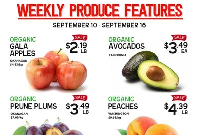 Pomme Natural Market Weekly Produce Flyer September 10 to 16