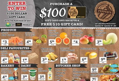 Pepper's Foods Flyer September 10 to 16