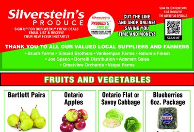 Silverstein's Produce Flyer September 10 to 14