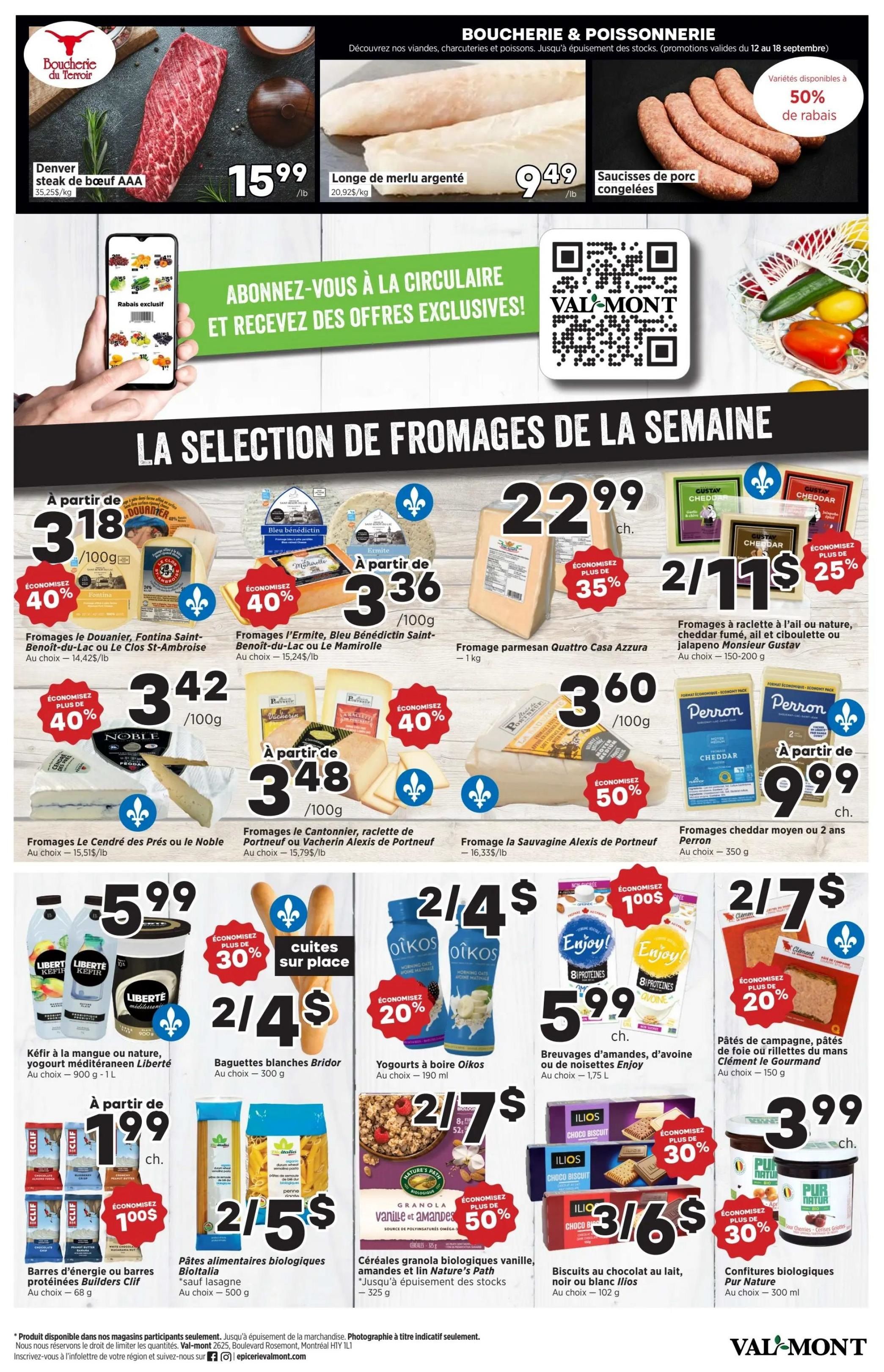 Val-Mont Flyer September 12 to 18