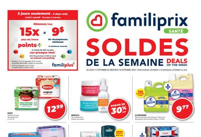 Familiprix Sante Flyer September 12 to 18