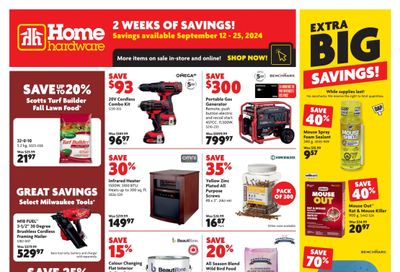 Home Hardware (ON) Flyer September 12 to 25