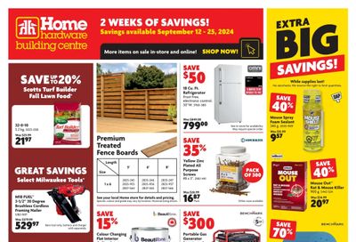 Home Hardware Building Centre (BC) Flyer September 12 to 25