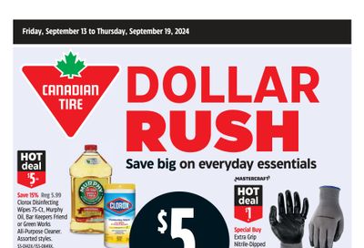 Canadian Tire (West) Flyer September 13 to 19