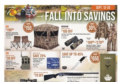 Bass Pro Shops Flyer September 12 to 25