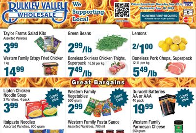 Bulkley Valley Wholesale Flyer September 12 to 18