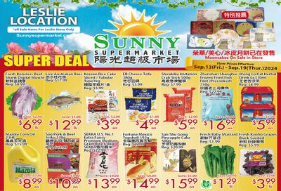 Sunny Supermarket (Leslie) Flyer September 13 to 19