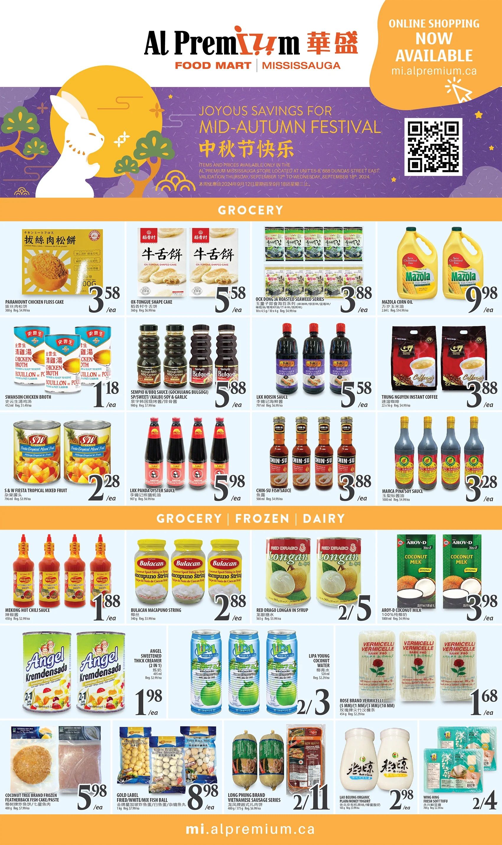 Al Premium Food Mart (Mississauga) Flyer September 12 to 18