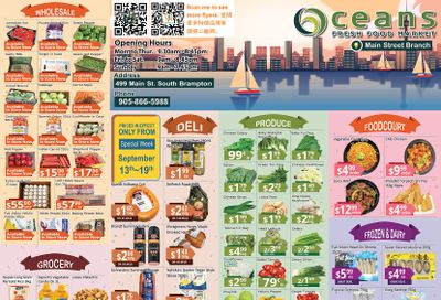 Oceans Fresh Food Market (Main St., Brampton) Flyer September 13 to 19