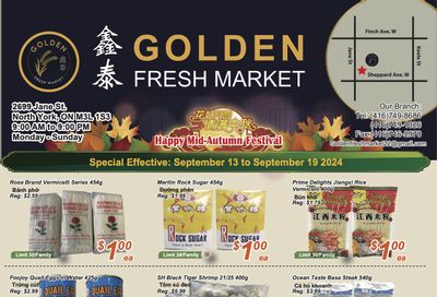 Golden Fresh Market Flyer September 13 to 19