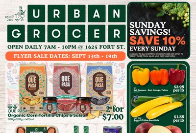 Urban Grocer Flyer September 13 to 19