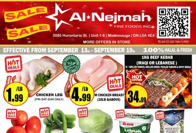 Alnejmah Fine Foods Inc. Flyer September 13 to 19