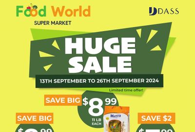 Food World Supermarket Flyer September 13 to 26