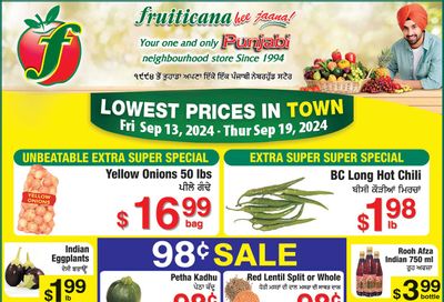 Fruiticana (Calgary) Flyer September 13 to 19