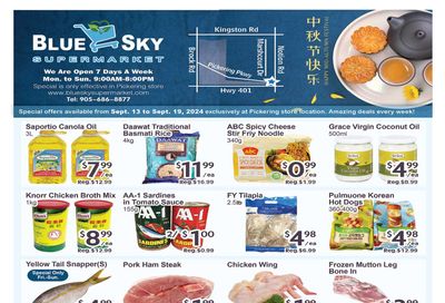 Blue Sky Supermarket (Pickering) Flyer September 13 to 19