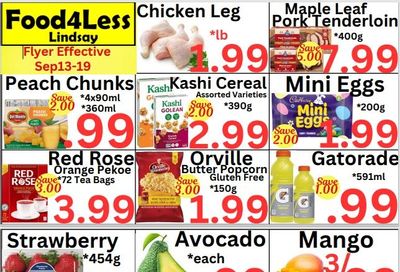 Food 4 Less (Lindsay) Flyer September 13 to 19